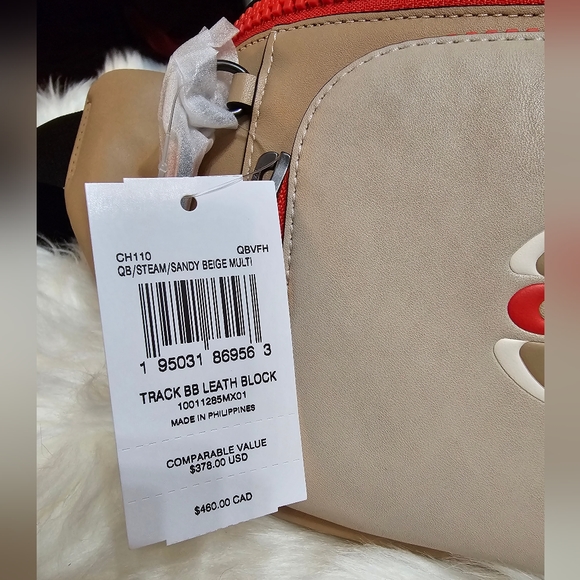 NWT Track Belt Bag In Colorblock With Coach Stamp - Picture 3 of 8